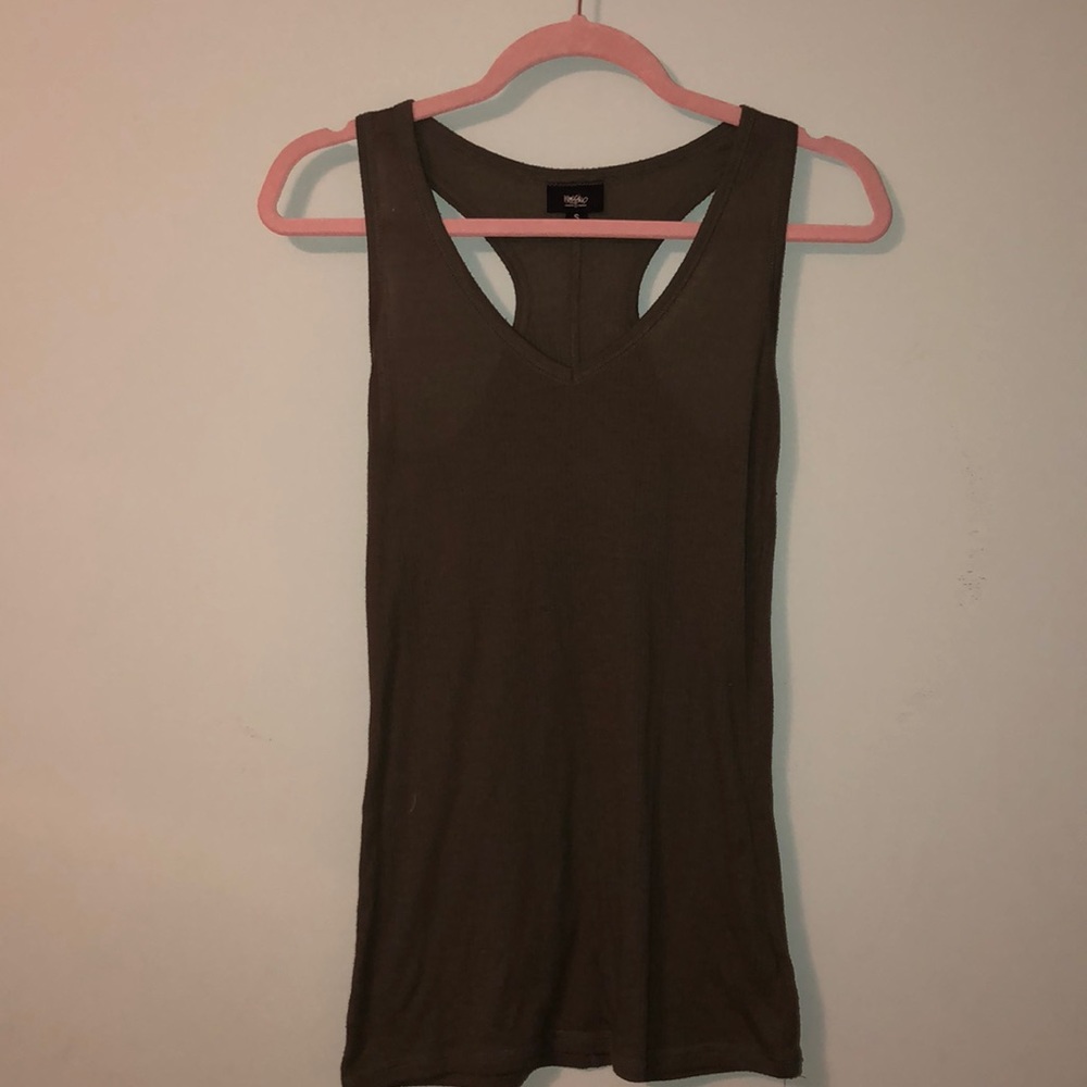Dark Army Green Racerback Tank